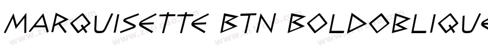 Marquisette BTN BoldOblique字体转换